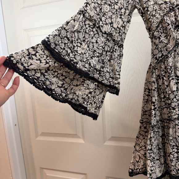 FP Movement by Free People Black and Cream Backless Dress - Picture 4 of 7